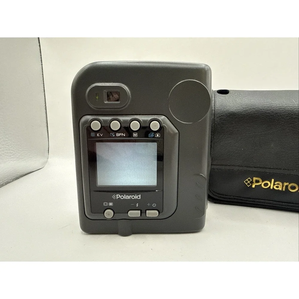 Polaroid PDC700 Digital Camera Silver Gray LCD Screen Built in Flash works